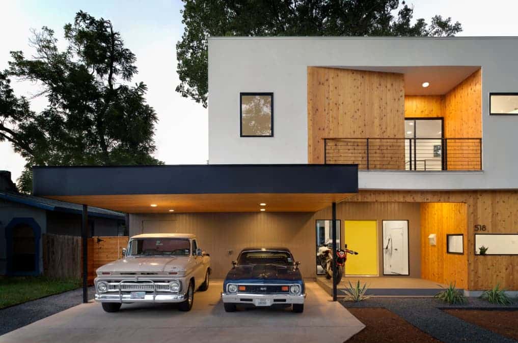 Low Budget Modern 3 Bedroom House Design USA with Car Parking